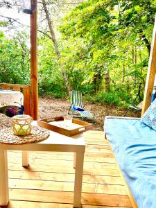 Каравана Синята Маймуна плаж Градина # RV Blue Monkey on the beach