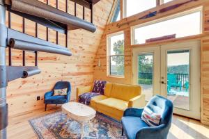 A-Frame Hardy Cabin w Spring River Views!