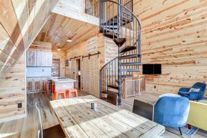 A-Frame Hardy Cabin w Spring River Views!