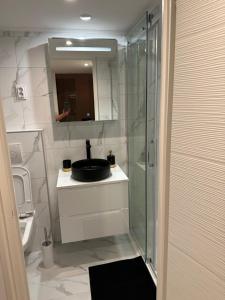 Black and White Apartment in Siófok