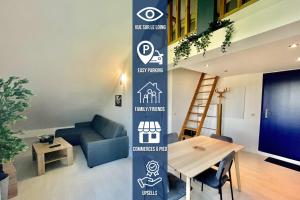 Loft renové avec Mezzanine - Vue sur le Loing - Commerces à pied - Apartmány, Moret-sur-Loing