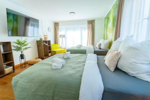 THE BIG MÜNSTER für bis zu 12, Whirlpool, Sauna, zentral, Tischfußball, Balkon, Gasgrill