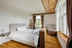 Nuit romantique au château de Saint Vitu vue sur le parc 103 - Modave