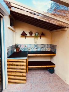T2 cosy tout équipé avec terrasse plancha