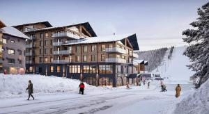 Lux Lapland Cranberry Levi center apartment 61m2 ski-in ski-out 2 bedr & 2 bathr