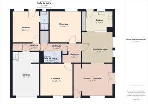 Maisons de vacances A 2,7 km de la plage, maison au calme pour 6 : photos des chambres