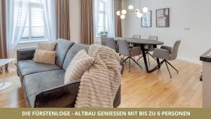 NEU FEWO FUERSTENLOGE 1-6 Pers hinter dem Markgräflichen Opernhaus - 2 Schlafzimmer mit Boxspringbetten 4 Einzel oder 2 Doppelbetten, Balkon und Einbauküche, Barrierearm