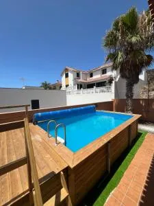 Chalet piscina privada max 26º Jardín, tranquilidad - Tanque