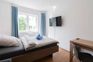 Ferienwohnung im Grünen von Magdeburg mit Balkon und WLAN - 贝茵道夫