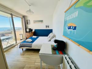 Studio vue mer-port Arcachon