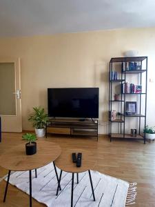 Lovita suite with a garage