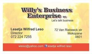 Willmore Guesthouse and Accommodation - Ubytování bez kategorie ve městě Mokopane