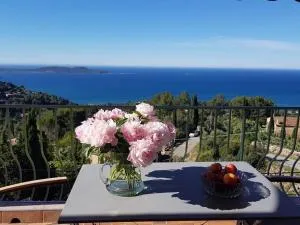 Gîte "Villa SIMONE" Vue Mer 180° CALME Terrasse couverte Jardin. - لا كراو