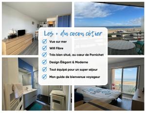 Appartements Cocon cotier - Vue sur Mer - Parking - Proche de la Thalasso - Terrasse : photos des chambres