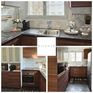 Appartements Entire 60m2 apartment - Close to Paris - Parking - Kitchen - 2min RERB - Olympic-24 : photos des chambres