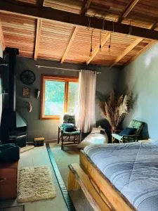 Quarto/suíte com lareira - Caçador