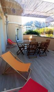 Appartement 3 chambres avec terrasse vue mer à 150 m de la plage