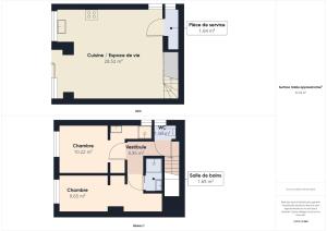 Maisons de vacances A 750m des plages, jolie maison pour 4 : Maison de Vacances