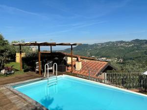 La cicala sulle colline della Versilia, con piscina