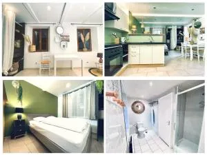 Kaki Green Appartement Lumineux, Chic & Cosy WIFI Centre ville - Saint-Michel-de-Chabrillanoux