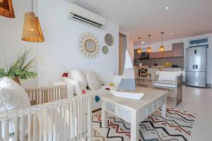 Laurdhomes Lujoso Apto Piso 28 frente al mar, 2BTH