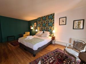 B&B / Chambres d'hotes Chambre spacieuse avec grand lit et salle d-eau privee, petit-dejeuner inclus - Chateauroux - FR-1-591-601 :  Chambre Double