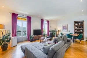 Logement avec vue panoramique à 2 pas du lac Léman - Caux