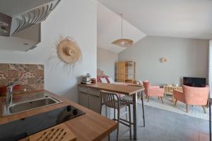 Appartements Studio Cocon Enea Bidart, terrasse et parking : photos des chambres