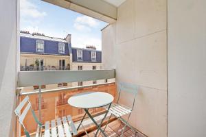 Bel appartement design proche Gare de Lyon, balcon