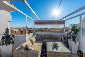 Magisk takterrass och havsutsikt