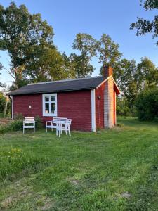 Stuga på bondgård