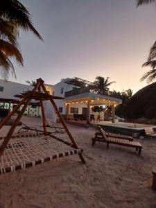 Casa con alberca frente del mar de Santa clara Yucatan