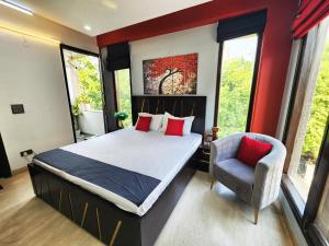 Air Purifier - Sun-lit 1BHK Suite with big kitchen 9