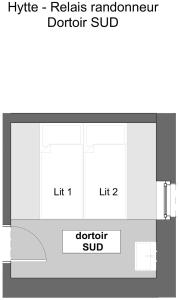 Hytte - Relais randonneur - capacité MAX de 9 personnes
