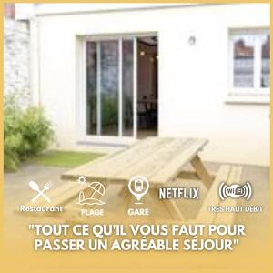 Grand appartement de charme-Calais Nord-Cour-Plage