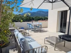 T3 moderne avec grande terrasse, climatisation et parking à 10 min de la plage - FR-1-732-85 - Sorède