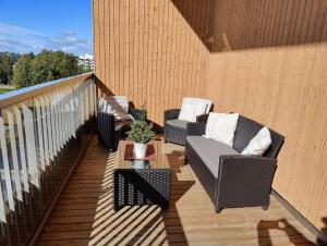 Top floor apartment rooftop