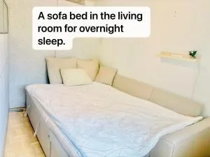 A sofabed for overnight sleep near metro, free street parking - 赫尔辛基