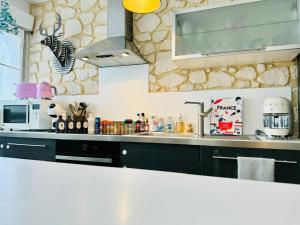 Appartements Loft atypique 130 m2 Clim patio couvert et terrasse PKG tram a 5mn a pied un acces direct au centre-ville : photos des chambres