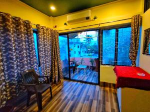 cozy room with balcony
