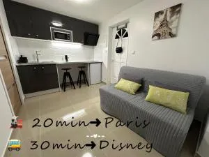 Tranquillité près de Disney: Studio Cozy à Meaux - Varreddes