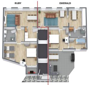 HOMEBASE am Schloss - Perfekt für Gruppen - 4 Apartments - 1 Haus