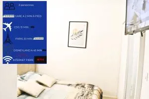 Studio Cozy à 2 minutes de la gare d'arnouville - 维列勒贝勒