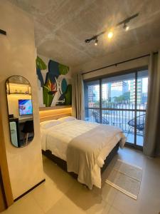 Studio 509 - Lindo studio ao lado do metro e shopping com Alexa