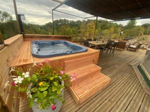 Maisons de vacances Bulle de l'Escale Coconing avec jacuzzi privatif : photos des chambres