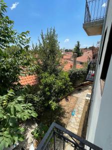 Old town studio with balcony