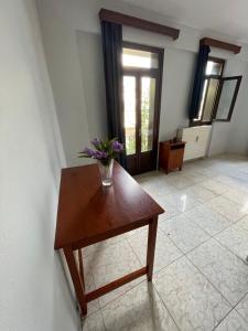 Old town studio with balcony