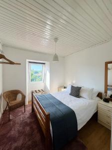 Sunset view, nearby lake and river beach