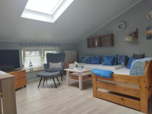 FeWo 8, 1ste Etage, eigene Terrasse mit Strandkorb