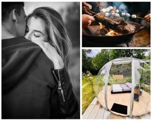 Schlafen unter den Sternen - beheiztes Bubble Tent - Im Teller